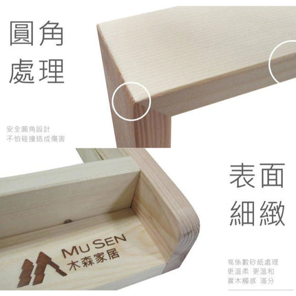 【購適當】實木玄關鏡 壁掛穿衣鏡｜原木造型 多功能掛勾鏡子｜北歐簡約玄關鏡 掛牆整理鏡 台灣製 61.5x34.5cm 木森家居